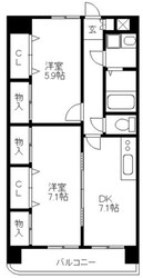 メルベーユの物件間取画像